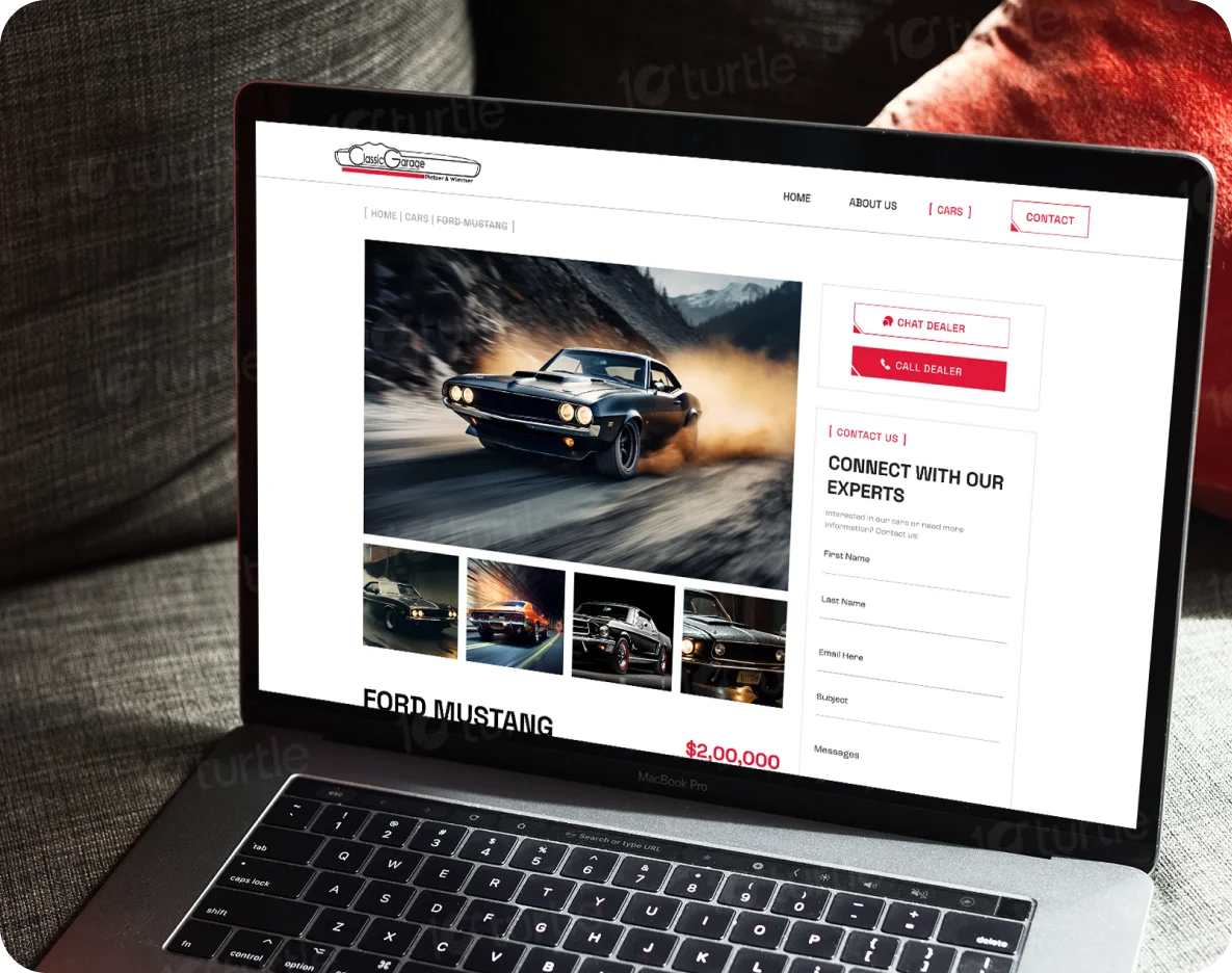 Design vision highlighting a clean and professional layout