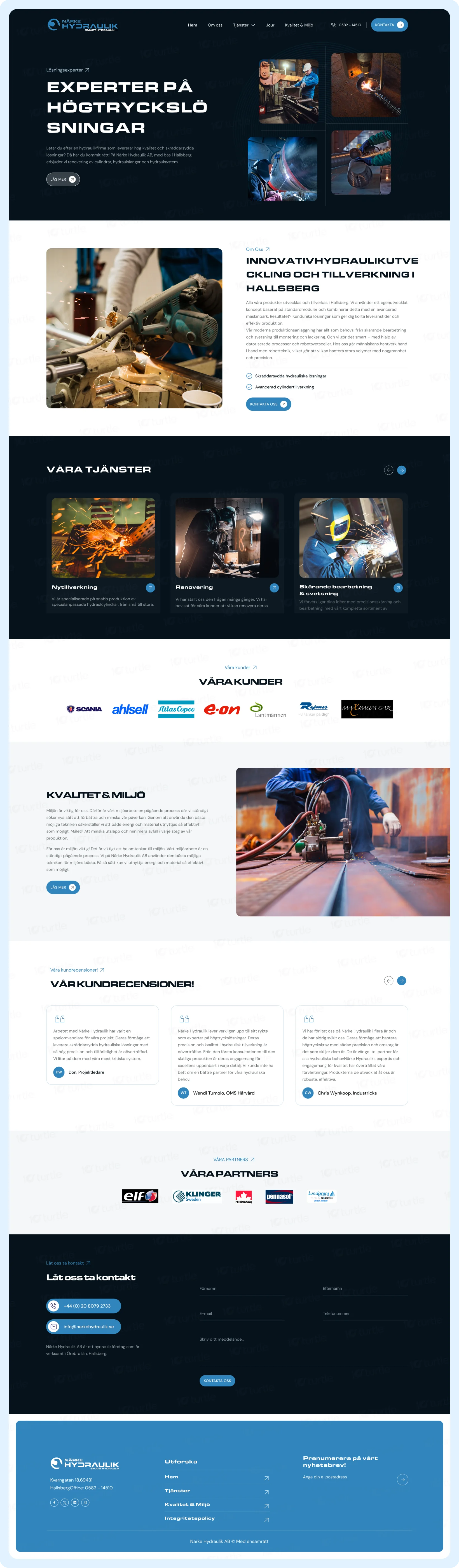 User Interface design screen for the website.