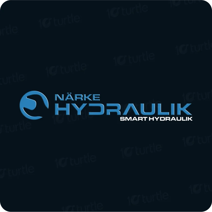 Static logo design for Närke Hydraulik.