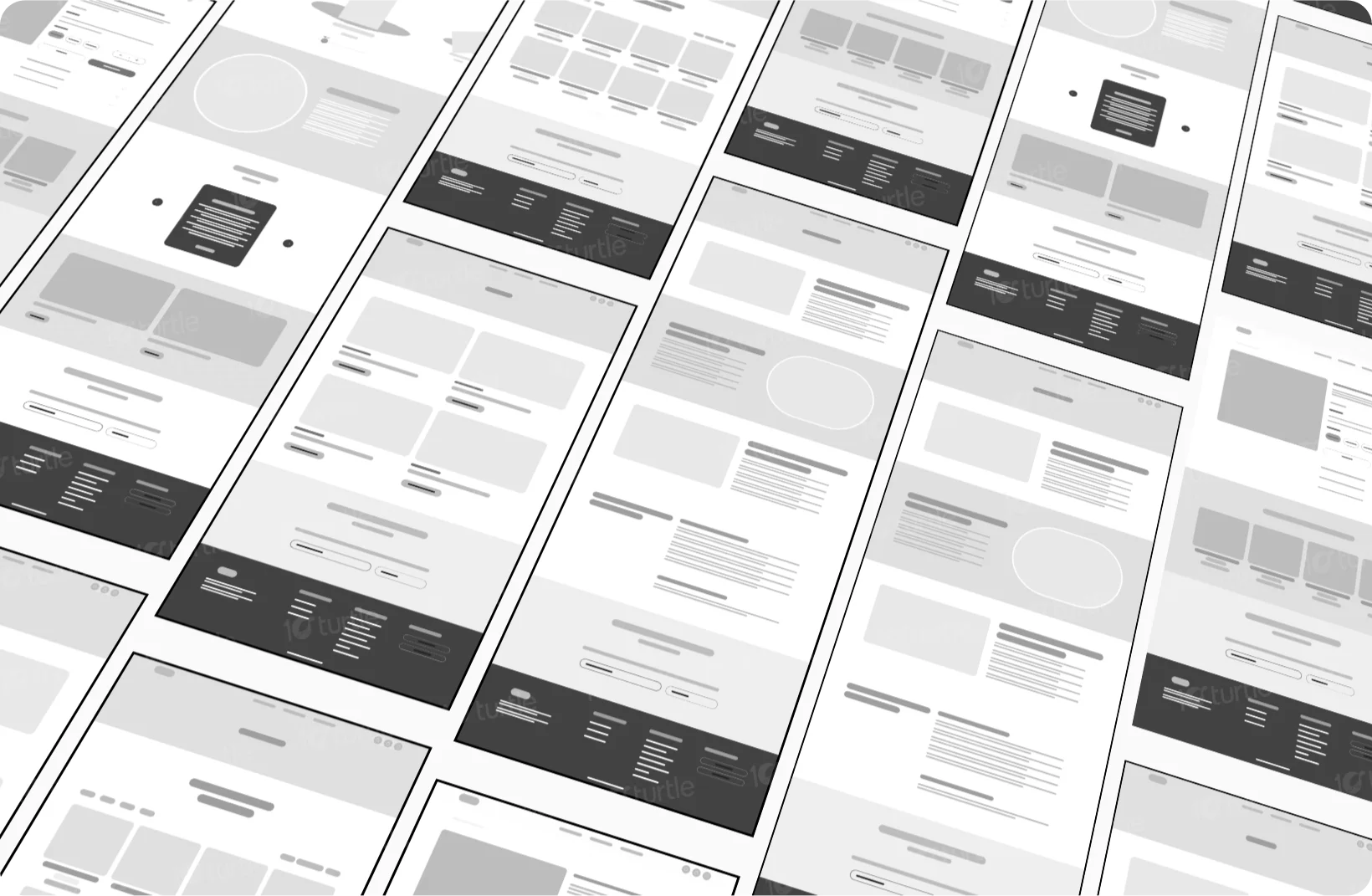 Wireframe layout for Mad Kanna's website