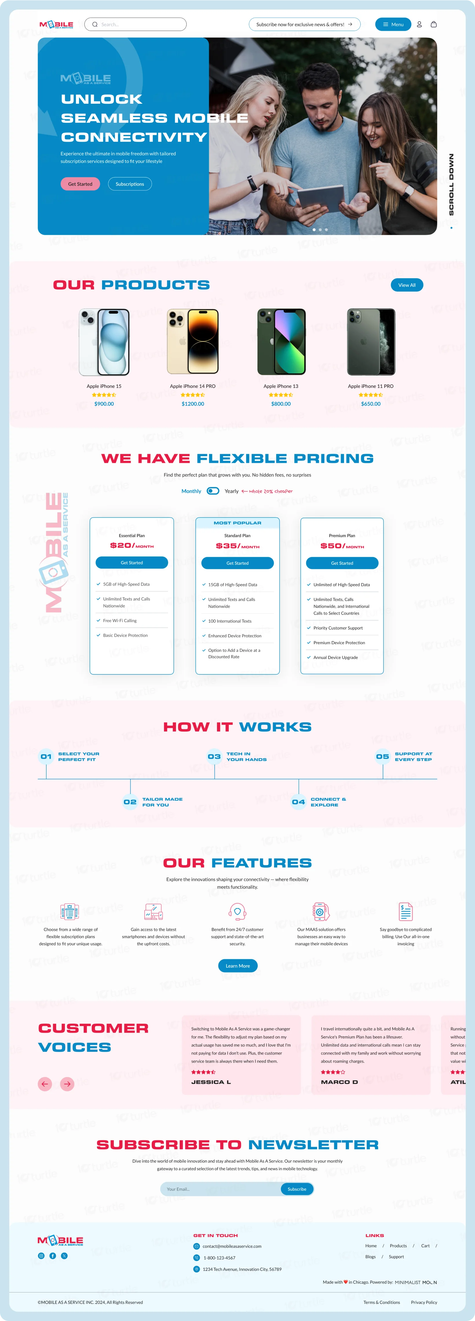 UI design screens