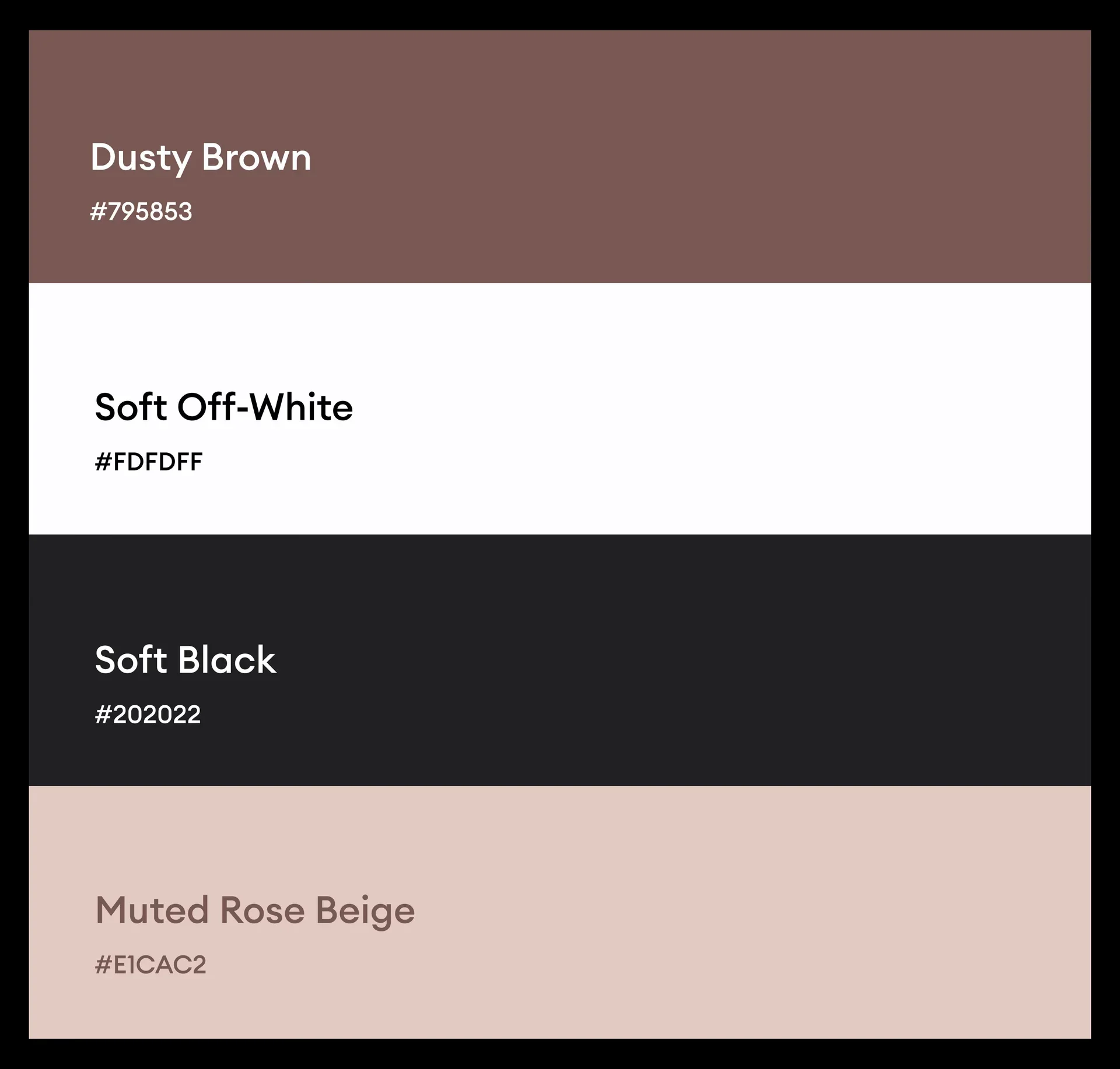 Beauty presentation layout showing transition slide with solid charcoal background and elegant gold typography