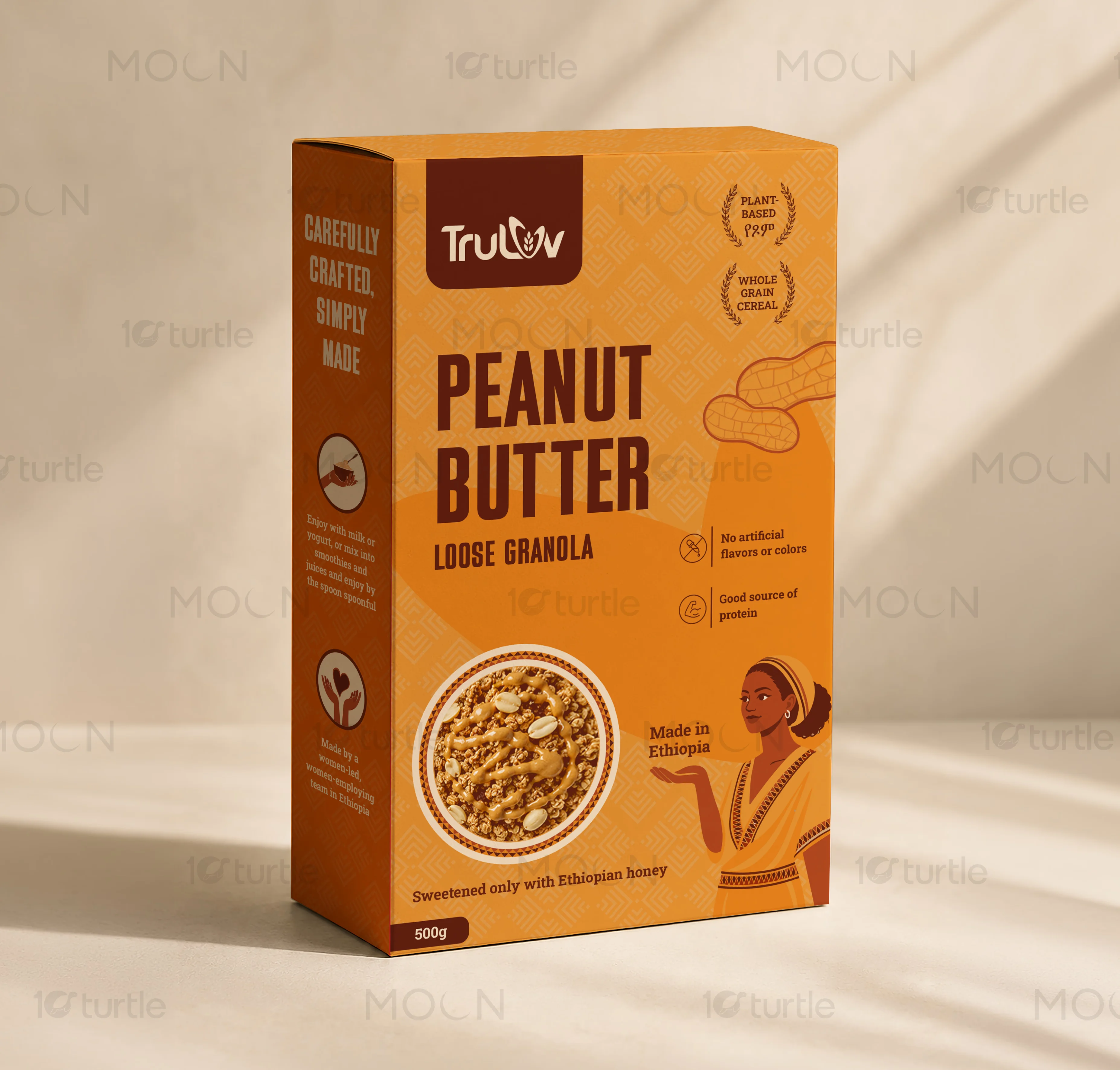 Cultural cues and modern identity integration on food brand packaging