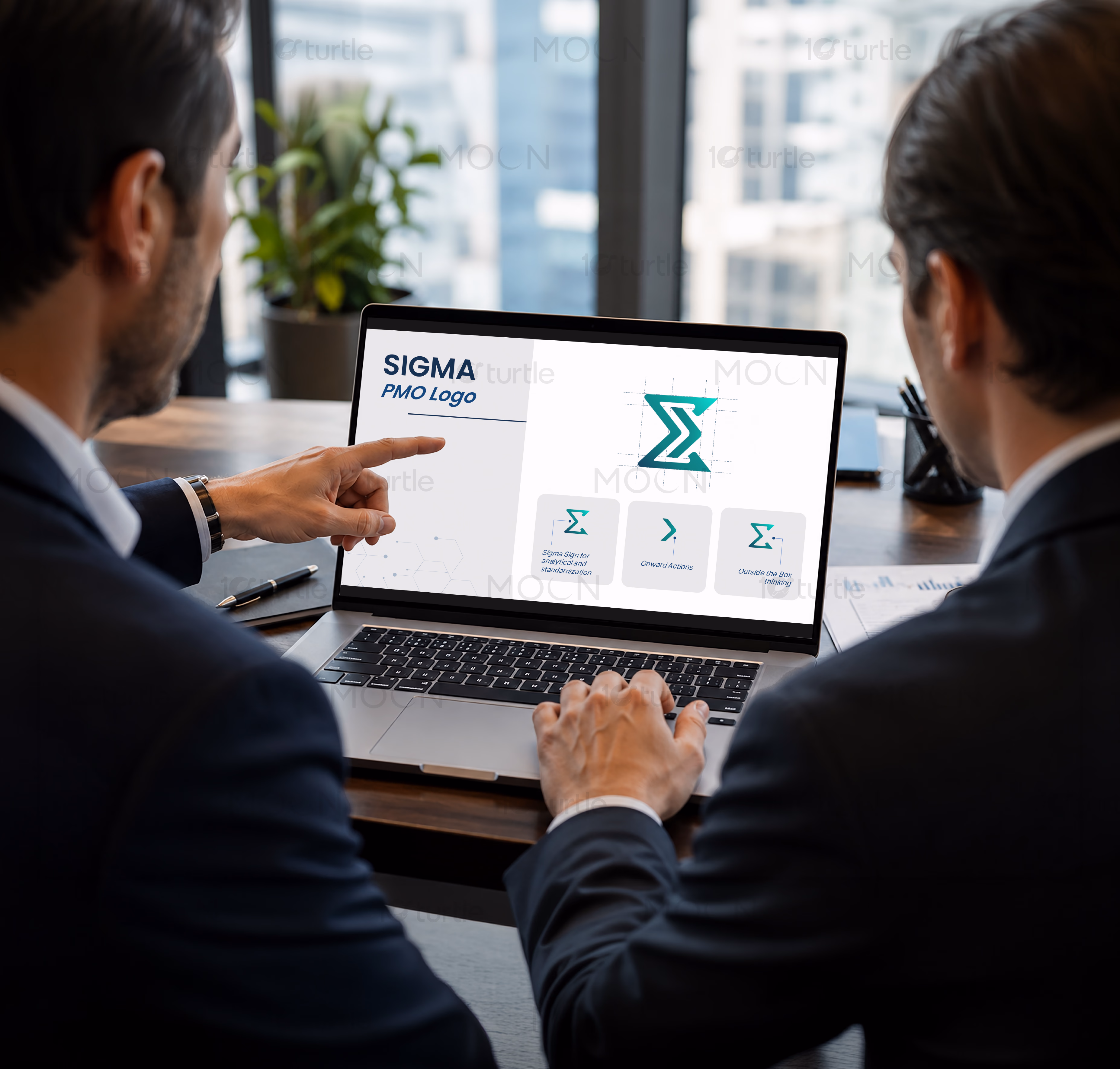 Digital brand assets for a global consulting and project leadership brand