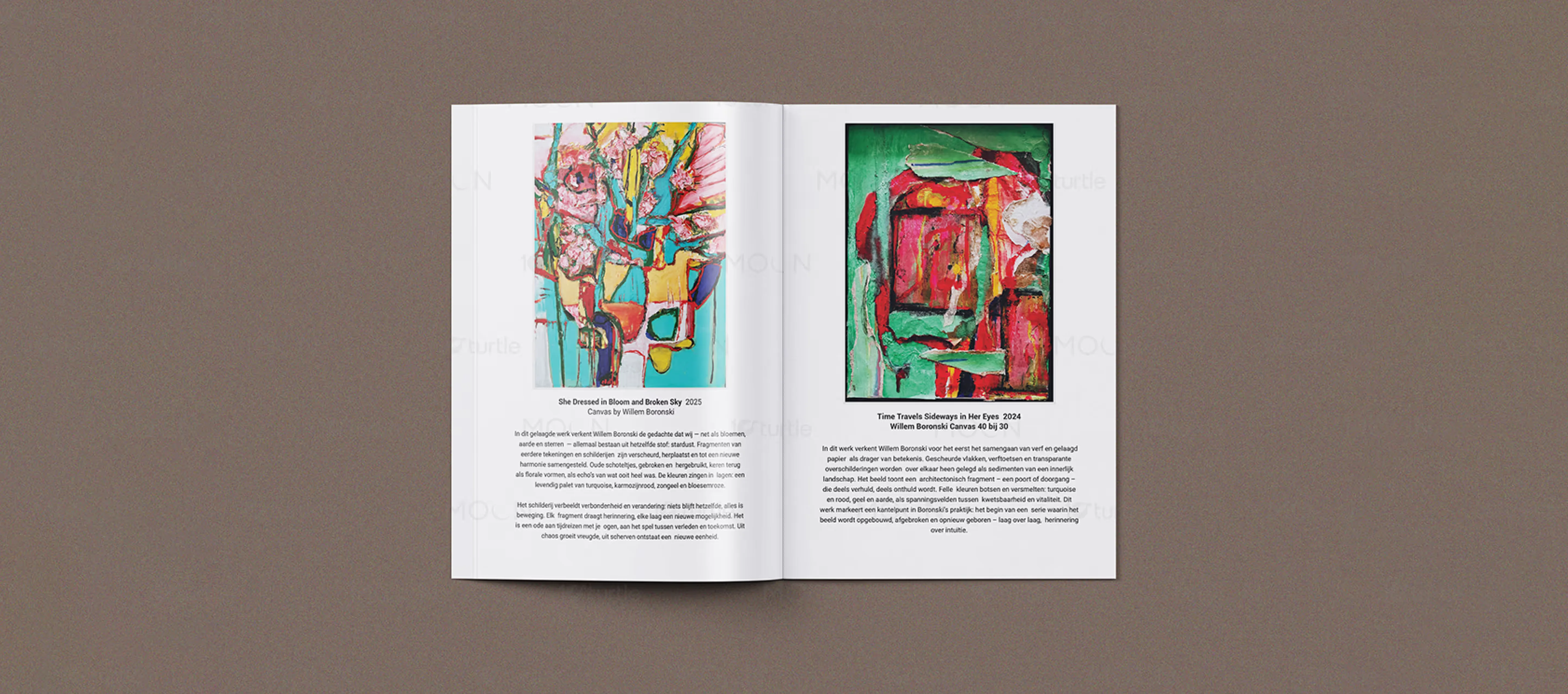 Digital promotional assets for a high tech art gallery show